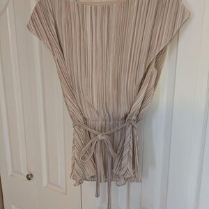 Beige Shimmer Women's Top